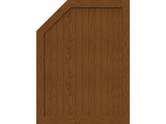 Vorgartenzaun Sichtschutzzaun BasicLine Typ M 90 links abgeschrägt golden oak Vorgartenzaun Sichtschutzzaun BasicLine Typ M 90 links abgeschrägt golden oak