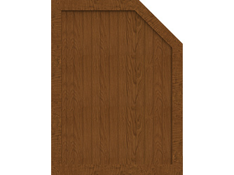 Vorgartenzaun Sichtschutzzaun BasicLine Typ M 90 rechts abgeschrägt golden oak Vorgartenzaun Sichtschutzzaun BasicLine Typ M 90 rechts abgeschrägt golden oak