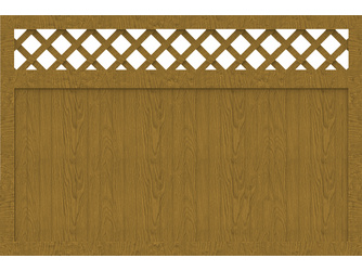 Vorgartenzaun Sichtschutzzaun BasicLine Typ N 180 asteiche natur mit waagerechtem Rankgitter Vorgartenzaun Sichtschutzzaun BasicLine Typ N 180 asteiche natur mit waagerechtem Rankgitter
