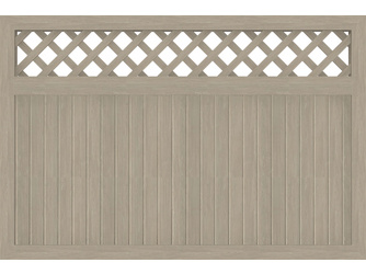 Vorgartenzaun Sichtschutzzaun BasicLine Typ N 180 sheffield oak mit waagerechtem Rankgitter Vorgartenzaun Sichtschutzzaun BasicLine Typ N 180 sheffield oak mit waagerechtem Rankgitter