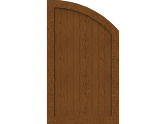 Vorgartenzaun Sichtschutzzaun BasicLine Typ R rechts abgerundet golden oak Vorgartenzaun Sichtschutzzaun BasicLine Typ R rechts abgerundet golden oak