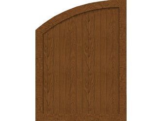 Vorgartenzaun Sichtschutzzaun BasicLine Typ R 90 links abgerundet golden oak Vorgartenzaun Sichtschutzzaun BasicLine Typ R 90 links abgerundet golden oak