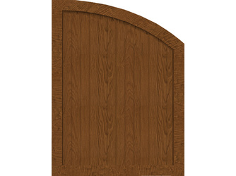 Vorgartenzaun Sichtschutzzaun BasicLine Typ R 90 rechts abgerundet golden oak Vorgartenzaun Sichtschutzzaun BasicLine Typ R 90 rechts abgerundet golden oak