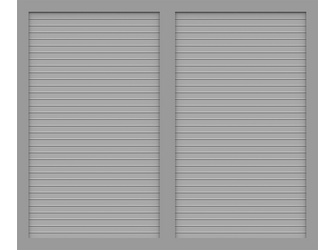 Sichtschutzzaun BasicLine Typ U 180 silbergrau Lamellen mit Mittelsprosse Sichtschutzzaun BasicLine Typ U 180 silbergrau Lamellen mit Mittelsprosse