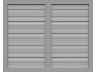 Vorgartenzaun Sichtschutzzaun BasicLine Typ V silbergrau Lamellen mit Mittelsprosse Vorgartenzaun Sichtschutzzaun BasicLine Typ V silbergrau Lamellen mit Mittelsprosse