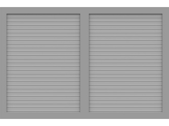 Vorgartenzaun Sichtschutzzaun BasicLine Typ V 180 silbergrau Lamellen mit Mittelsprosse Vorgartenzaun Sichtschutzzaun BasicLine Typ V 180 silbergrau Lamellen mit Mittelsprosse