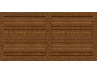 Vorgartenzaun Sichtschutzzaun BasicLine Typ W 180 golden oak Lamellen mit Mittelsprosse Vorgartenzaun Sichtschutzzaun BasicLine Typ W 180 golden oak Lamellen mit Mittelsprosse