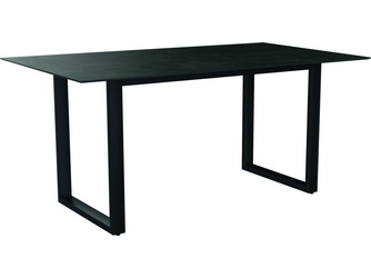 Kufentisch 160 x 90 cm Aluminium anthrazit mit Tischplatte Silverstar 2.0 Dekor Dark Marble Kufentisch 160 x 90 cm Aluminium anthrazit mit Tischplatte Silverstar 2.0 Dekor Dark Marble