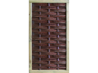 Sichtschutz Weide Flechtzaun geschlossen mit Rahmen - LABO-3D Sichtschutz Weide Flechtzaun geschlossen mit Rahmen - LABO-3D