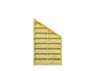 Sichtschutzzaun Holz natur "LETTLAND" Anschluss Sichtschutzzaun Holz natur "LETTLAND" Anschluss