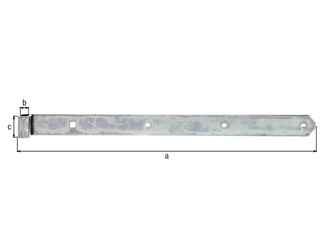 Ladenband, gerade, Abschluss abgerundet, disp., LxB 600x45mm, Rolle Ø16mm Ladenband, gerade, Abschluss abgerundet, disp., LxB 600x45mm, Rolle Ø16mm