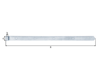 Ladenband, gerade, Abschluss abgerundet, disp., LxB 800x40mm, Rolle Ø13mm Ladenband, gerade, Abschluss abgerundet, disp., LxB 800x40mm, Rolle Ø13mm