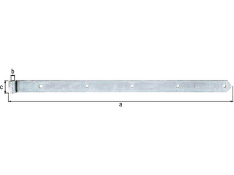 Ladenband, gerade, Abschluss abgerundet, disp., LxB 800x45mm, Rolle Ø16mm Ladenband, gerade, Abschluss abgerundet, disp., LxB 800x45mm, Rolle Ø16mm