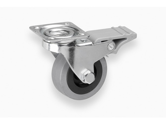 Lenkrolle 50mm Feststelle Gummi grau 800730 (1 Stück) - 677 400 113 75 Lenkrolle 50mm Feststelle Gummi grau 800730 (1 Stück) - 677 400 113 75