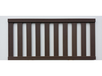 List WPC Vorgartenzaun 180x85 cm schokobraun Li05 List WPC Vorgartenzaun 180x85 cm schokobraun Li05