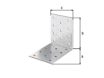Lochplattenwinkel, sendzimirverzinkt, TxHxB 80x80x60mm Lochplattenwinkel, sendzimirverzinkt, TxHxB 80x80x60mm
