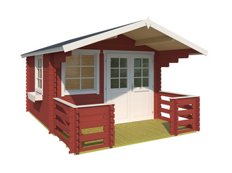 Lola 2 Blockbohlenhaus 28mm Lola 2 Blockbohlenhaus 28mm