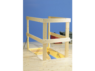 Lukenschutzgeländer, Holz, für Rohbaumaß 140x70cm Zubehör Lukenschutzgeländer, Holz, für Rohbaumaß 140x70cm Zubehör
