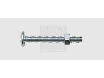 Möbelbauschrauben mit Mutter 6x60 Stahl verzinkt (5 Stück) - 224 06 60 80 Möbelbauschrauben mit Mutter 6x60 Stahl verzinkt (5 Stück) - 224 06 60 80