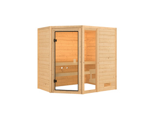 Massivholzsauna Jada 1960x1460x1870mm Massivholzsauna Jada 1960x1460x1870mm