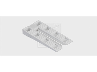 Montagekeile weiss mit Öffnung 76 x 38 x 10 mm (60 Stück) - 181 900 015 16 Montagekeile weiss mit Öffnung 76 x 38 x 10 mm (60 Stück) - 181 900 015 16