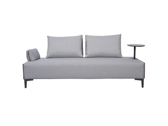 Multi-Funktionssofa LUXOR Bezug aus Outdoor-Stoff (Axvision) grau 2000x850x420mm Multi-Funktionssofa LUXOR Bezug aus Outdoor-Stoff (Axvision) grau 2000x850x420mm