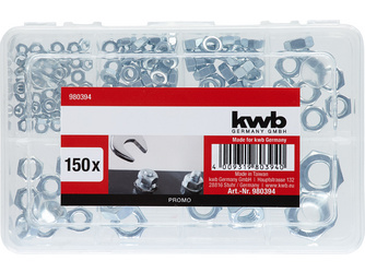 Muttern-Sortiment 150-teilig (980394) Muttern-Sortiment 150-teilig (980394)