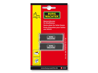 Namensfenster für Briefkasten BK 92 F SB Namensfenster für Briefkasten BK 92 F SB
