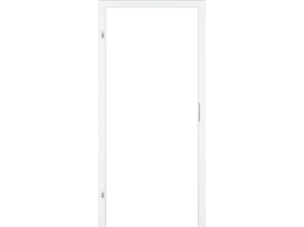 Umfassungszarge CPL Weißlack ähnlich RAL 9010 SB/1F STANDARD SILBER RUND ZARGENDICHTUNG WEISS EINGEBAUT Umfassungszarge CPL Weißlack ähnlich RAL 9010 SB/1F STANDARD SILBER RUND ZARGENDICHTUNG WEISS EINGEBAUT