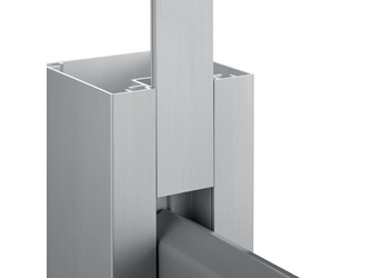 Nutverkleidung - aluminium gebürstet 40cm - System refugio 2.0 Nutverkleidung - aluminium gebürstet 40cm - System refugio 2.0