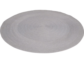 Outdoorteppich Ø ca. 140 cm Kordel hellgrau Outdoorteppich Ø ca. 140 cm Kordel hellgrau