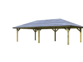 Pavillon Carport "Kirn 3" KDI Spanplatte 7065x3590x3150mm Pavillon Carport "Kirn 3" KDI Spanplatte 7065x3590x3150mm