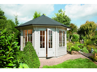 Pavillon Milano 3.0 mit schwarzen Dachschindeln Pavillon Milano 3.0 mit schwarzen Dachschindeln