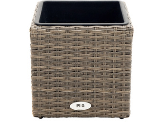 Pflanzgefäß RABIDA® Polyrattan-Geflecht doppel-halbrund 280x280x280mm Pflanzgefäß RABIDA® Polyrattan-Geflecht doppel-halbrund 280x280x280mm