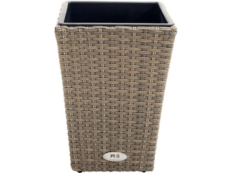 Pflanzgefäß RABIDA® Polyrattan-Geflecht doppel-halbrund 280x280x400mm Pflanzgefäß RABIDA® Polyrattan-Geflecht doppel-halbrund 280x280x400mm