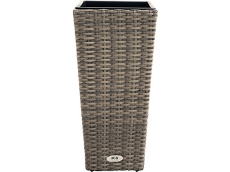 Pflanzgefäß RABIDA® Polyrattan-Geflecht doppel-halbrund 280x280x600mm Pflanzgefäß RABIDA® Polyrattan-Geflecht doppel-halbrund 280x280x600mm