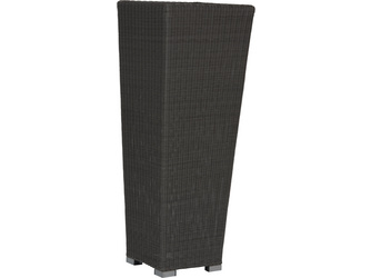 Pflanzkübel 39x39x111 cm mit Geflecht basaltgrau Pflanzkübel 39x39x111 cm mit Geflecht basaltgrau