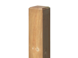Pfosten 9x9cm gekappt Kiefer KDI braun Pfosten 9x9cm gekappt Kiefer KDI braun