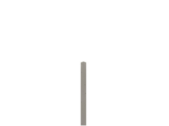 Pfosten Farbe grau Diamantkopf 9 x 9 cm Pfosten Farbe grau Diamantkopf 9 x 9 cm