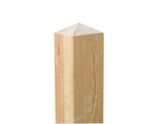 Pfosten Kopf Pyramide Hochgebirgslärche 9 x 9 cm glatt Brettschichtholz Pfosten Kopf Pyramide Hochgebirgslärche 9 x 9 cm glatt Brettschichtholz