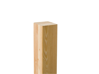 Pfosten Kopf gerade Hochgebirgslärche 9 x 9 cm glatt Brettschichtholz Pfosten Kopf gerade Hochgebirgslärche 9 x 9 cm glatt Brettschichtholz