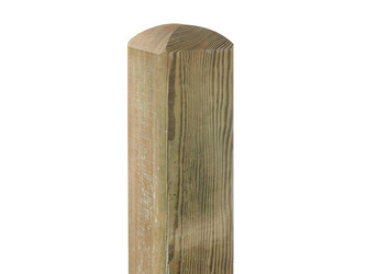 Pfosten SELECT kdi, gerundet, mit Dom 9 x 9 cm Pfosten SELECT kdi, gerundet, mit Dom 9 x 9 cm