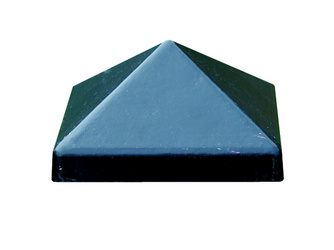 Pfostenkappe 91x 91mm Alu, schwarz beschichtet Pfostenkappe 91x 91mm Alu, schwarz beschichtet