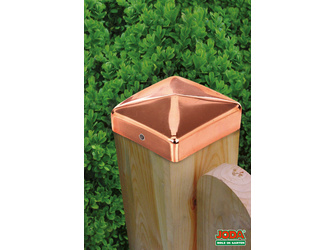 Pfostenkappe Pyramide Kupfer für 90 x 90 mm Pfosten Pfostenkappe Pyramide Kupfer für 90 x 90 mm Pfosten