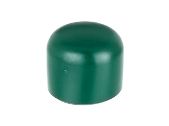 Pfostenkappe für runde Metallpfosten, Kst., grün, für Pfosten Ø34mm, VE20St. Pfostenkappe für runde Metallpfosten, Kst., grün, für Pfosten Ø34mm, VE20St.