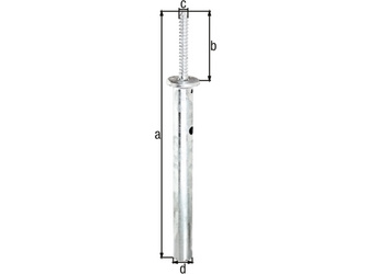 Pfostenträger, verd.Holzbefestigung, feuerverzinkt, z.Einbetonieren, Gesamthöhe 400mm Pfostenträger, verd.Holzbefestigung, feuerverzinkt, z.Einbetonieren, Gesamthöhe 400mm