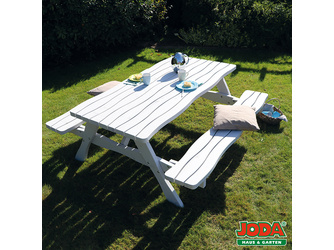 Picknicktisch "Ilm" Fichte Grauweiß 178 x 175 cm, Tischhöhe: 75 cm Picknicktisch "Ilm" Fichte Grauweiß 178 x 175 cm, Tischhöhe: 75 cm