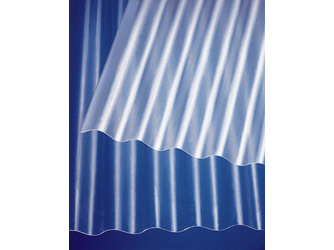 Polyester Profilplatten 76/18 gewellt natur Polyester Profilplatten 76/18 gewellt natur