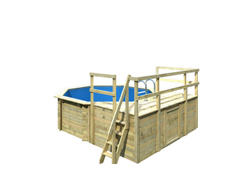 Pool Modell 1 D kesseldruckimprägniert Pool Modell 1 D kesseldruckimprägniert