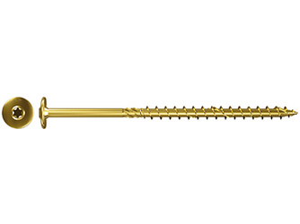 Power-Fast 8,0x140, galv. verz., gelb passiviert, Teilgewinde, Tellerkopf mit Innenstern TX (50 St./Pack) Power-Fast 8,0x140, galv. verz., gelb passiviert, Teilgewinde, Tellerkopf mit Innenstern TX (50 St./Pack)